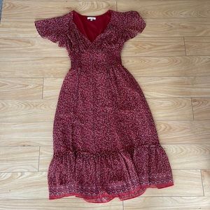 Red midi dress! Size XS